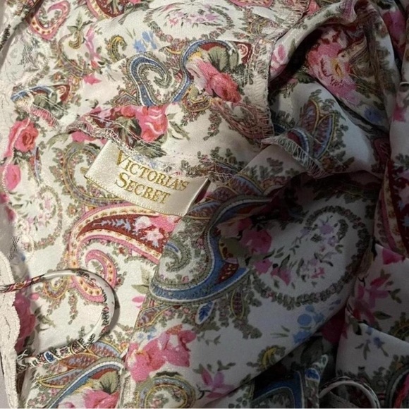 Vintage Victoria Secret Gold Label Women's Small Slip Dress Floral Lace - Picture 5 of 5